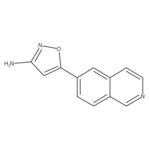 5-(Isoquinolin-6-yl)isoxazol-3-amine结构式