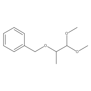 (R)-(((1,1-Dimethoxypropan-2-yl)oxy)methyl)benzene结构式