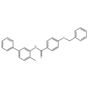 N-(2-methyl-5-pyridin-2-ylphenyl)-4-(pyridin-2-ylmethoxy)benzamide Structure