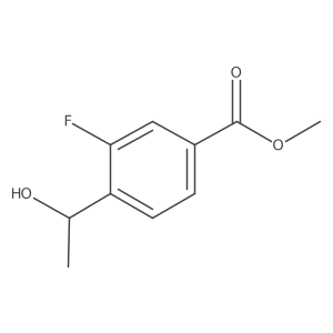 Methyl 3-fluoro-4-(1-hydroxyethyl)benzoate结构式