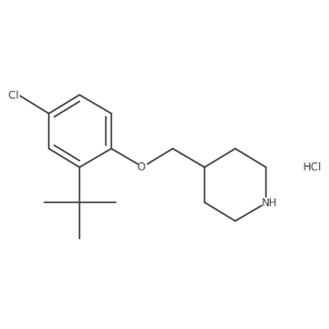 4-{[2-(Tert-butyl)-4-chlorophenoxy]-methyl}piperidine hydrochloride结构式