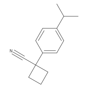 1-(4-Isopropylphenyl)cyclobutane-1-carbonitrile Structure