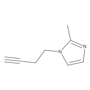 1-(but-3-yn-1-yl)-2-methyl-1H-imidazole结构式