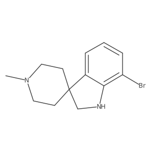 7-Bromo-1'-methylspiro[indoline-3,4'-piperidine]结构式