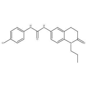 1-(4-Chlorophenyl)-3-(2-oxo-1-propyl-1,2,3,4-tetrahydroquinolin-6-yl)urea Structure