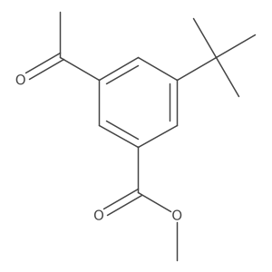 3-Acetyl-5-(1,1-dimethylethyl)benzoic acid methyl ester Structure
