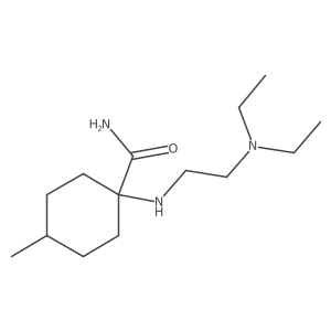 1-[[2-(Diethylamino)ethyl]amino]-4-methylcyclohexanecarboxamide结构式