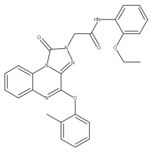 N-(2-ethoxyphenyl)-2-(1-oxo-4-(o-tolyloxy)-[1,2,4]triazolo[4,3-a]quinoxalin-2(1H)-yl)acetamide结构式
