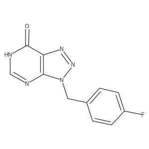 3-(4-Fluoro-benzyl)-3H-[1,2,3]triazolo[4,5-d]pyrimidin-7-ol Structure