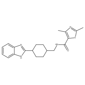 N-((4-(1H-benzo[d]imidazol-2-yl)cyclohexyl)methyl)-2,4-dimethylthiazole-5-carboxamide Structure