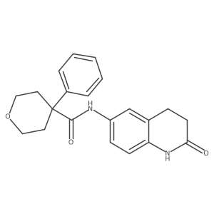 N-(2-oxo-1,2,3,4-tetrahydroquinolin-6-yl)-4-phenyltetrahydro-2H-pyran-4-carboxamide Structure