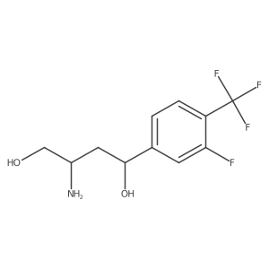 (1S,3S)-3-Amino-1-[3-fluoro-4-(trifluoromethyl)phenyl]-1,4-butanediol结构式