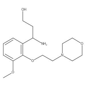 (I(3)S)-I(3)-Amino-3-methoxy-2-[2-(4-morpholinyl)ethoxy]benzenepropanol Structure
