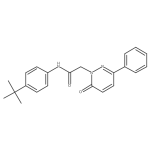 N-(4-tert-butylphenyl)-2-(6-oxo-3-phenylpyridazin-1(6H)-yl)acetamide结构式