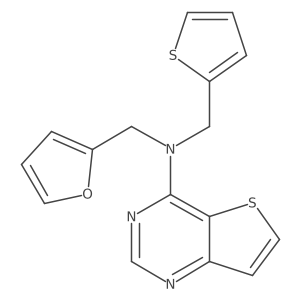 c1coc(CN(Cc2cccs2)c2ncnc3ccsc23)c1结构式