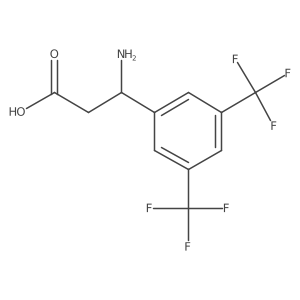 (S)-3-Amino-3-(3,5-bis(trifluoromethyl)phenyl)propanoic acid Structure