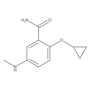 2-Cyclopropoxy-5-(methylamino)benzamide结构式
