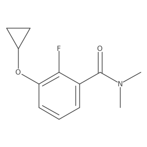 3-Cyclopropoxy-2-fluoro-N,N-dimethylbenzamide Structure