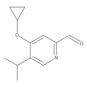 4-Cyclopropoxy-5-isopropylpicolinaldehyde结构式