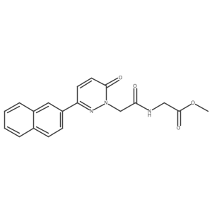 methyl 2-({2-[3-(2-naphthyl)-6-oxo-1(6H)-pyridazinyl]acetyl}amino)acetate结构式