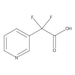 2,2-Difluoro-2-(pyridin-3-yl)acetic acid Structure