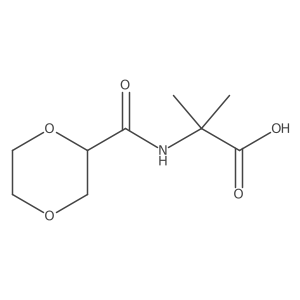 2-(1,4-Dioxane-2-carbonylamino)-2-methylpropanoic acid Structure
