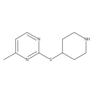 4-Methyl-2-(piperidin-4-ylsulfanyl)pyrimidine Structure