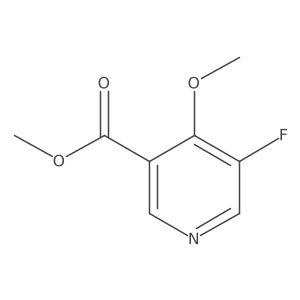 Methyl 5-fluoro-4-methoxynicotinate结构式