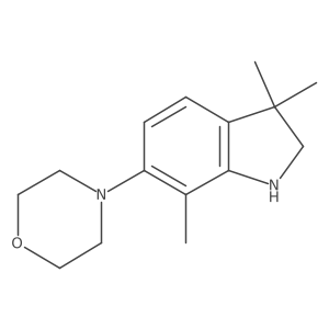 4-(3,3,7-Trimethylindolin-6-yl)morpholine Structure