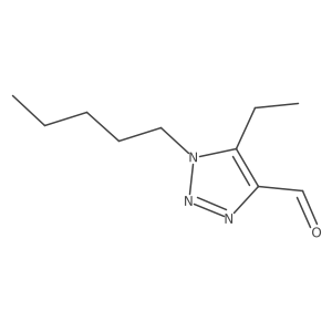 5-ethyl-1-pentyl-1H-1,2,3-triazole-4-carbaldehyde Structure