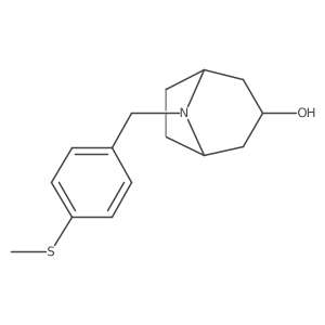 8-{[4-(Methylsulfanyl)phenyl]methyl}-8-azabicyclo[3.2.1]octan-3-ol Structure