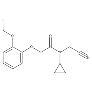 N-(cyanomethyl)-N-cyclopropyl-2-(2-ethoxyphenoxy)acetamide Structure