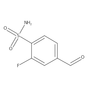2-Fluoro-4-formylbenzenesulfonamide结构式