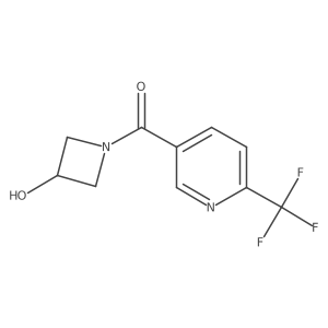 (3-Hydroxyazetidin-1-yl)(6-(trifluoromethyl)pyridin-3-yl)methanone Structure