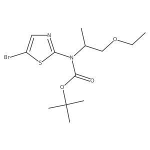 Tert-butyl 5-bromothiazol-2-yl1-ethoxypropan-2-ylcarbamate结构式