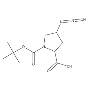 N-Boc-trans-4-azido-L-proline Structure