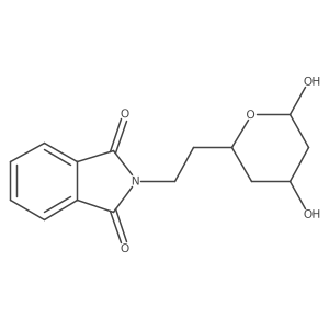2-[2-[(2R,4R,6R)-Tetrahydro-4,6-dihydroxy-2H-pyran-2-yl]ethyl]-1H-isoindole-1,3(2H)-dione结构式