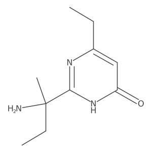 2-(2-Aminobutan-2-yl)-6-ethyl-3,4-dihydropyrimidin-4-one Structure