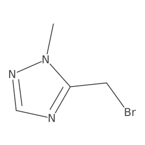 5-(bromomethyl)-1-methyl-1H-1,2,4-triazole结构式