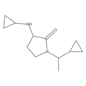 2-Pyrrolidinone, 3-(cyclopropylamino)-1-(1-cyclopropylethyl)- Structure