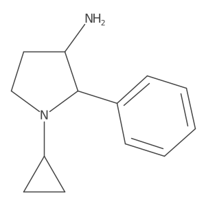 1-Cyclopropyl-2-phenylpyrrolidin-3-amine Structure