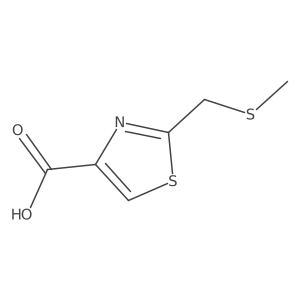 2-[(Methylthio)methyl]thiazole-4-carboxylic Acid Structure