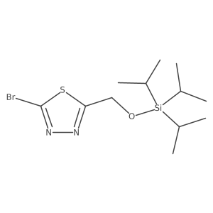 2-Bromo-5-triisopropylsilanyloxymethyl-[1,3,4]thiadiazole Structure