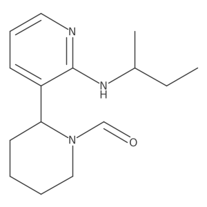 2-(2-(sec-Butylamino)pyridin-3-yl)piperidine-1-carbaldehyde结构式