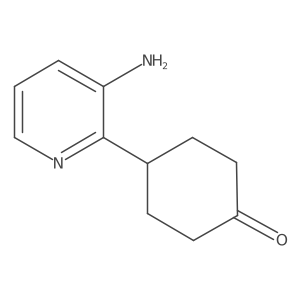 4-(3-Amino-2-pyridinyl)cyclohexanone结构式