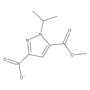 Methyl 1-isopropyl-3-nitro-1H-pyrazole-5-carboxylate结构式