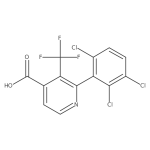 2-(2,3,6-Trichlorophenyl)-3-(trifluoromethyl)isonicotinic acid Structure