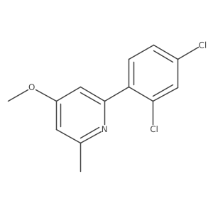2-(2,4-Dichlorophenyl)-4-methoxy-6-methylpyridine结构式