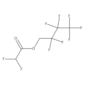 Acetic acid, 2,2-difluoro-, 2,2,3,3,4,4,4-heptafluorobutyl ester Structure