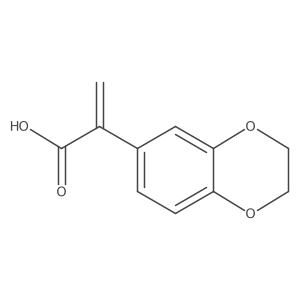 2-(2,3-Dihydro-1,4-benzodioxin-6-yl)prop-2-enoic acid结构式
